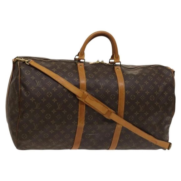 LOUIS VUITTON Monogram Keepall Bandouliere 60 Boston Bag - Picture 1 of 16